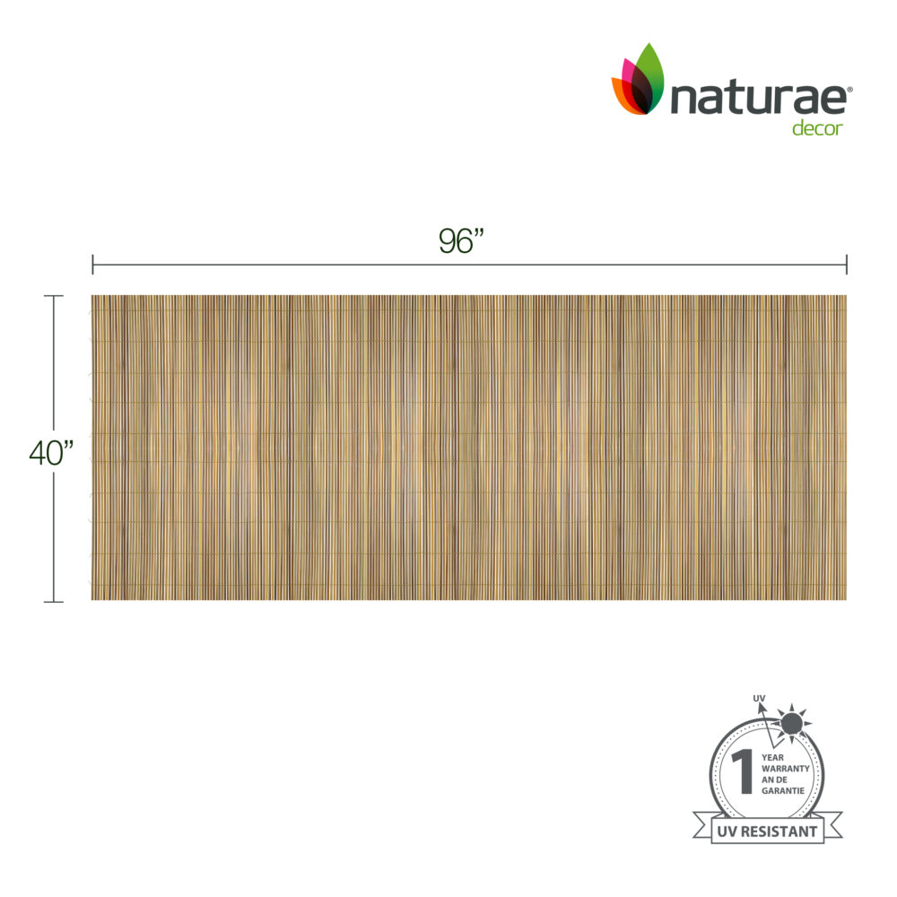 PRIVACY SCREEN PVC 40X96" 1/4" (7mm) BAMBOO - Image 2