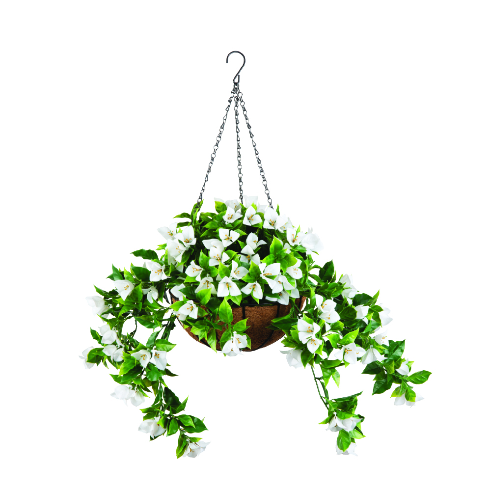 ARTIFICIAL INDOOR&OUTDOOR HANGING BOUGAINVILLEA  IN COCO