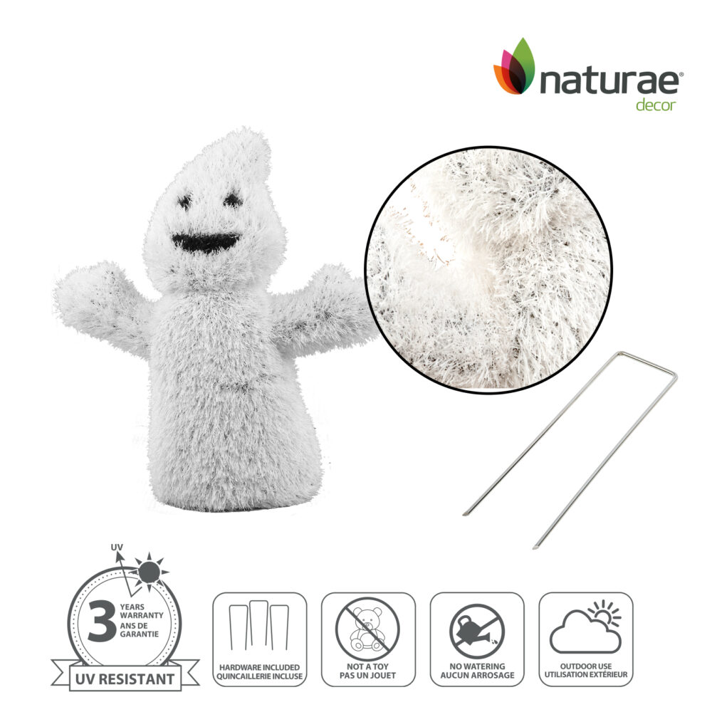 Topiaire de Jardin Naturae Decor fantôme d'Halloween - topiaire en pelouse artificielle pour jardin- 11 po – Image 3