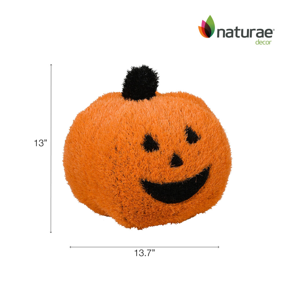 Topiaire de Jardin Naturae Decor citrouille d'Halloween - topiaire en pelouse artificielle pour jardin- 13 po – Image 2