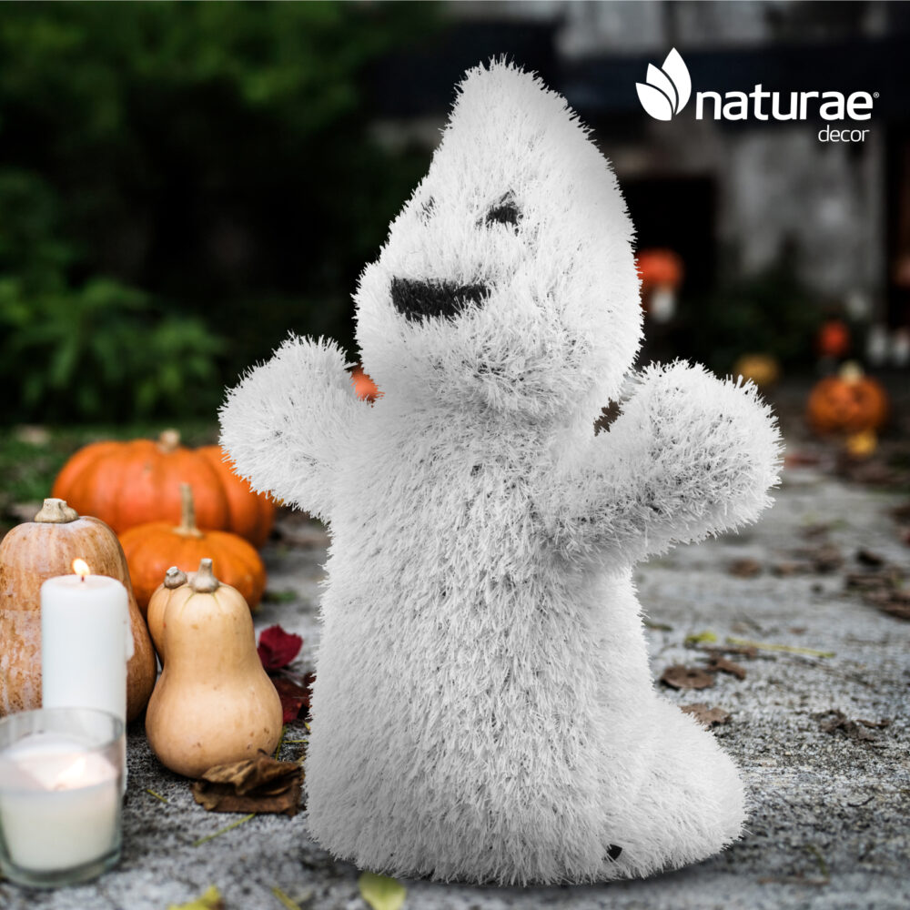 Topiaire de Jardin Naturae Decor fantôme d'Halloween - topiaire en pelouse artificielle pour jardin- 11 po – Image 4