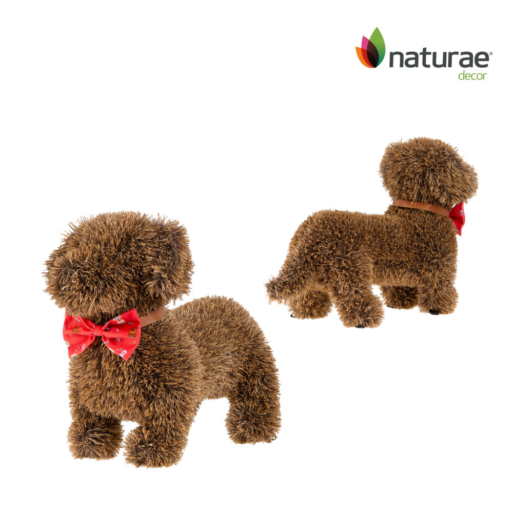 Topiaire de Jardin Naturae Decor chien saucisse avec fourlard - topiaire en pelouse artificielle pour jardin- 13 po – Image 4