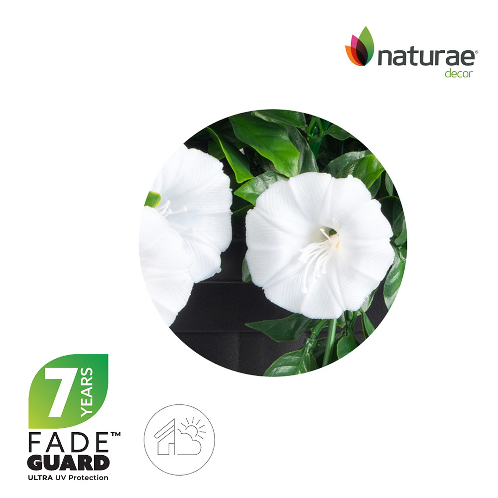 Outdoor Planter Artificial White Petunia - Image 2