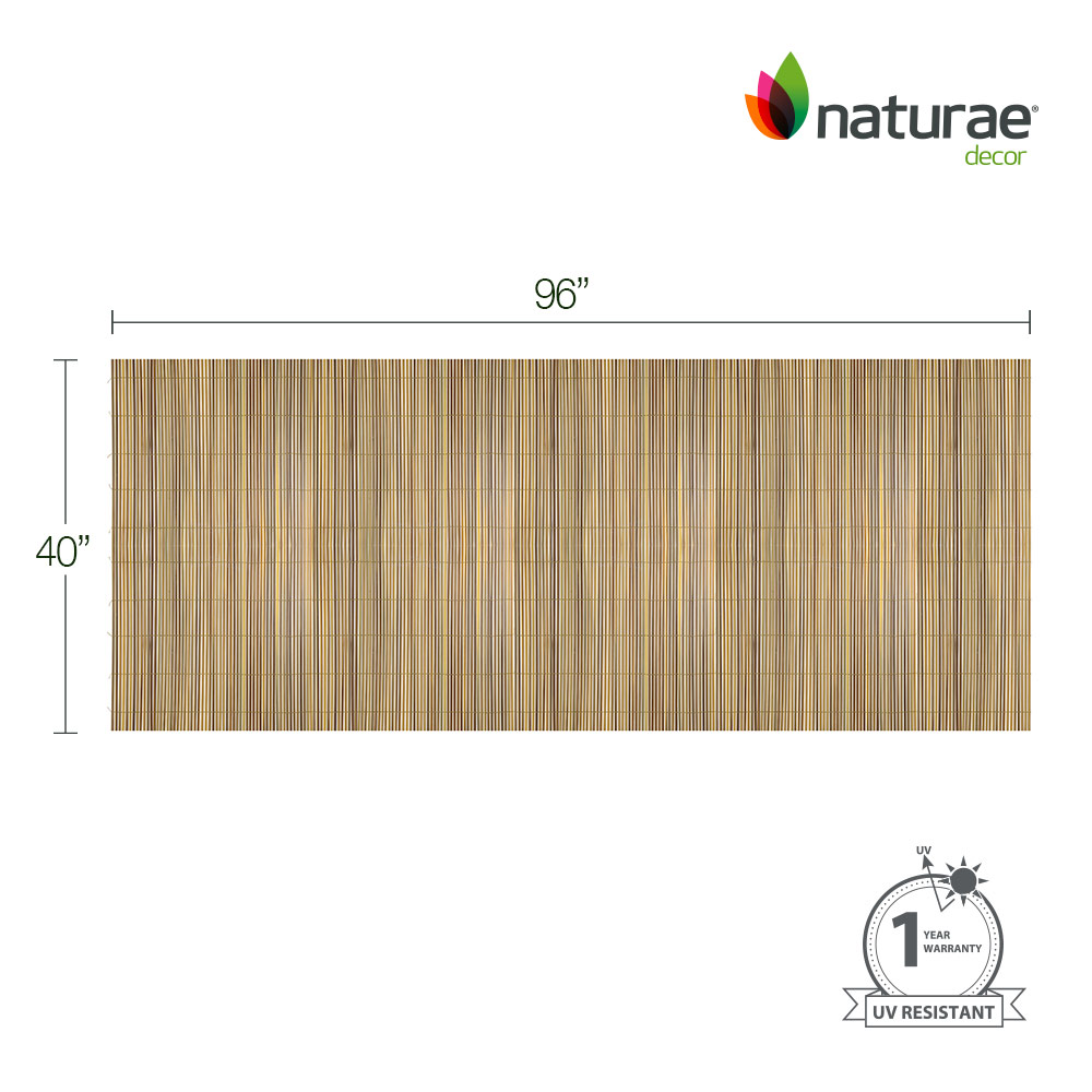 PVC Privacy Screen Bamboo 40 x 96-in - Image 3