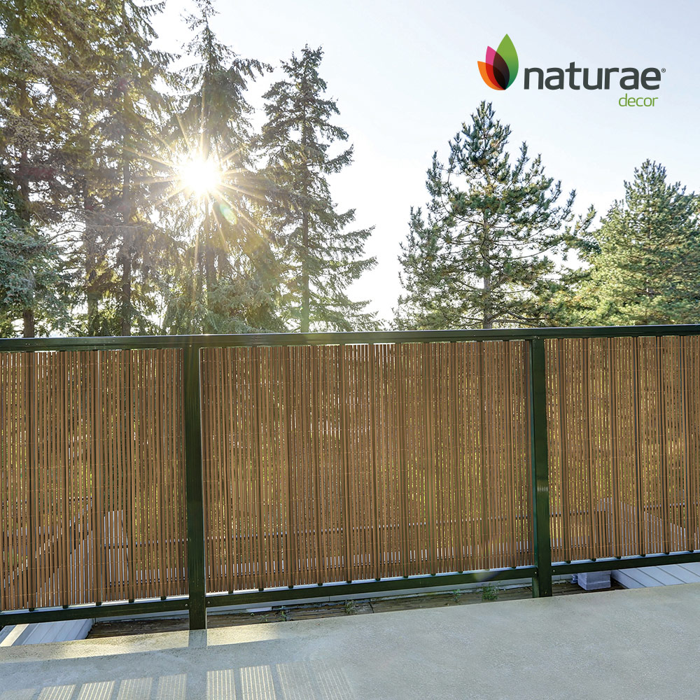 PVC Privacy Screen Oak 40 x 96-in - Image 4